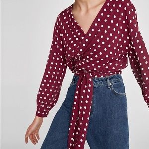 ZARA WRAP TOP